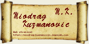 Miodrag Kuzmanović vizit kartica